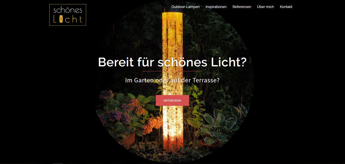 Schönes Licht | POPP-UP Webdesign