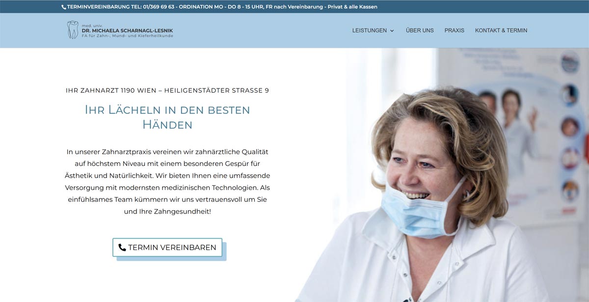 POPP-UP Webdesign | Schönerzahn.at