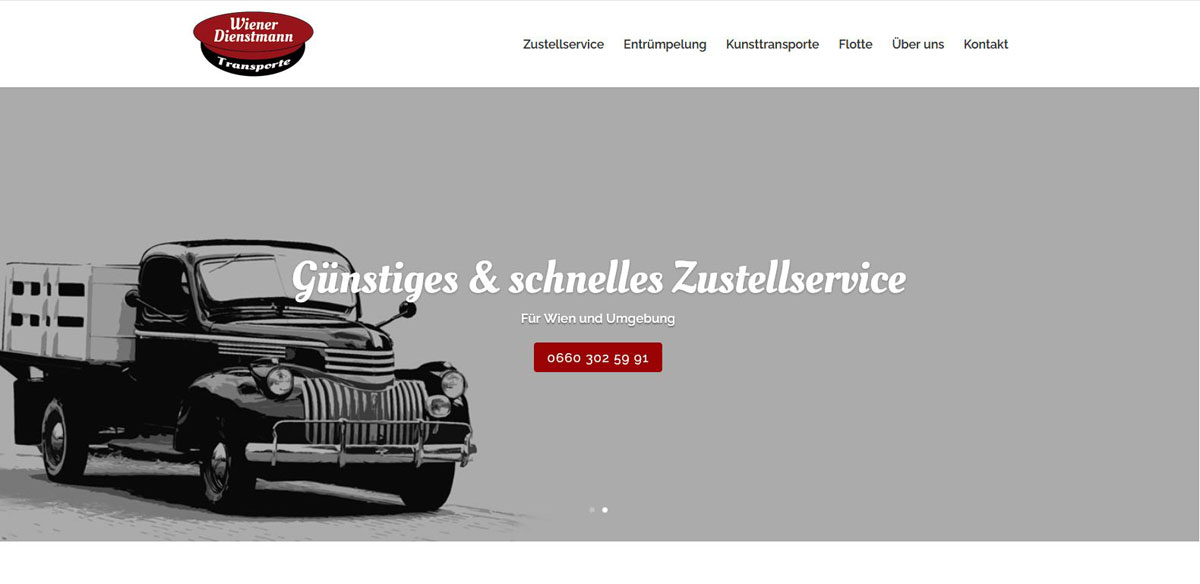 Wiener Dienstmann | POPP-UP Webdesign